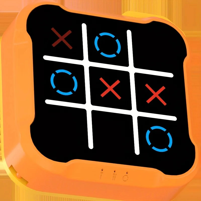 Portable Children Electronic Toys 4-Mode Tic-Tac-Toe Game Board Games Montessori Puzzle Game for Gift for Kids Adult