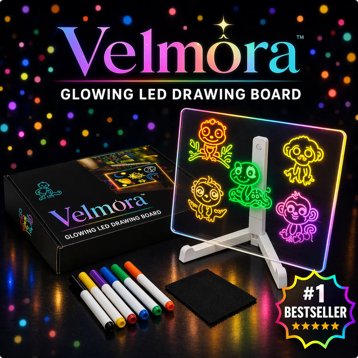 Personalized LED Lamp Acrylic Message Note Board
