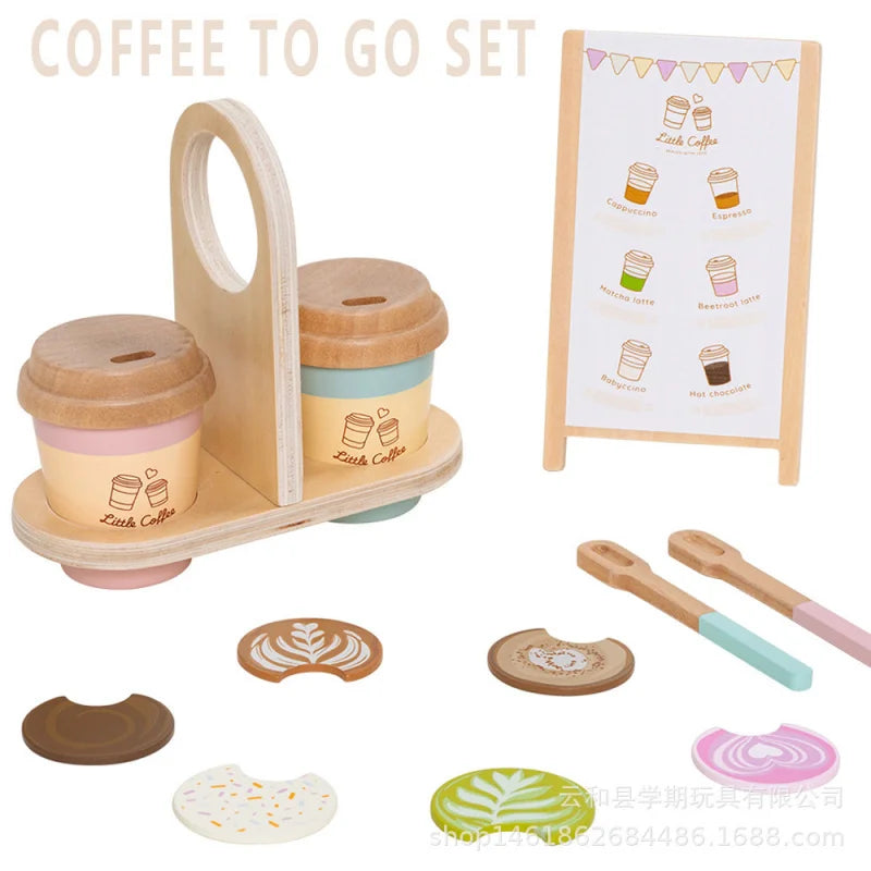 Wooden Pretend Play Set Kitchen Food Toys Kids Montessori Educational Game Children Wooden Imitation Toys for Girl Boy
