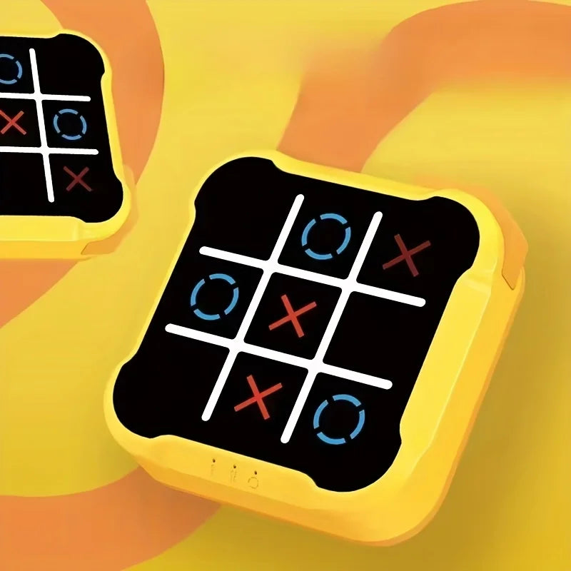 Portable Children Electronic Toys 4-Mode Tic-Tac-Toe Game Board Games Montessori Puzzle Game for Gift for Kids Adult