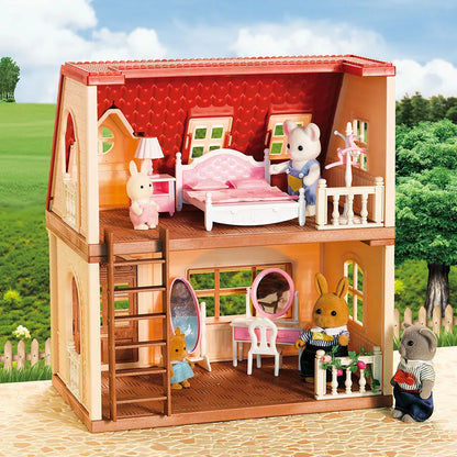 2025 New simulation furniture toys gift simulation room forest family small west house rabbit animal model home play toys