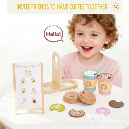 Wooden Pretend Play Set Kitchen Food Toys Kids Montessori Educational Game Children Wooden Imitation Toys for Girl Boy