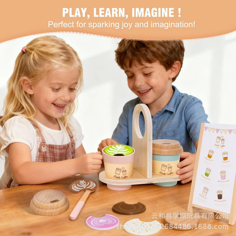 Wooden Pretend Play Set Kitchen Food Toys Kids Montessori Educational Game Children Wooden Imitation Toys for Girl Boy